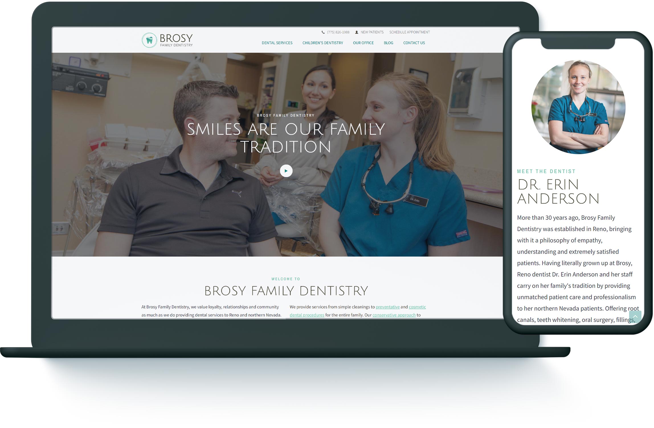 Brosy Family Dentistry Website