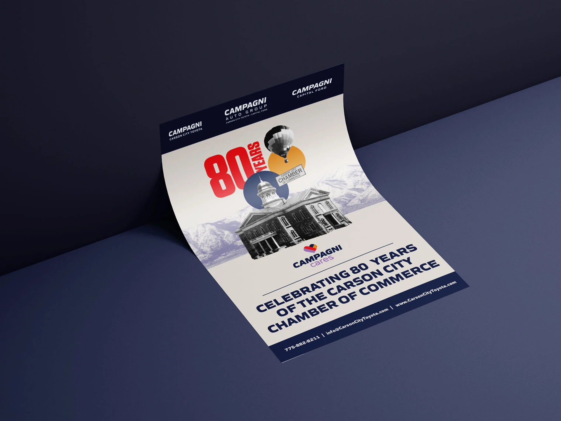 Campagni Cares Chamber of Commerce Flyer