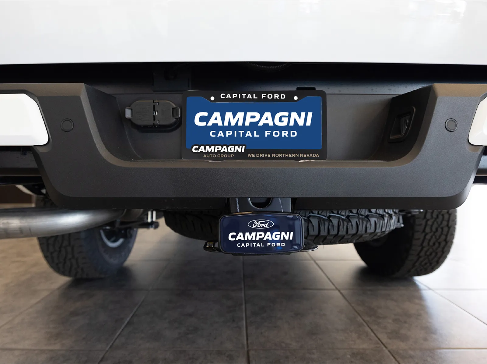 Mockup of a Ford license plate frame