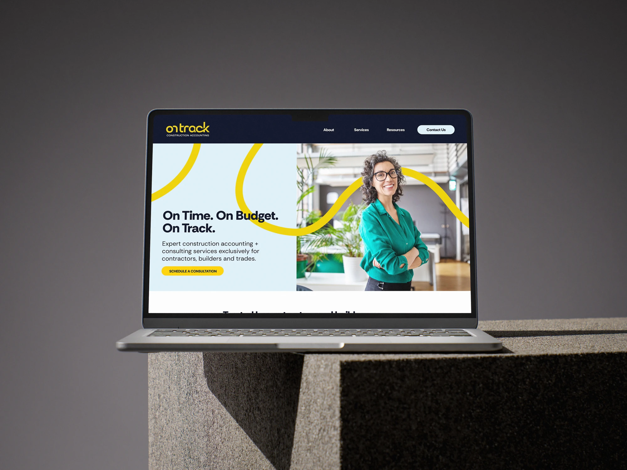 On Track Web Mockup