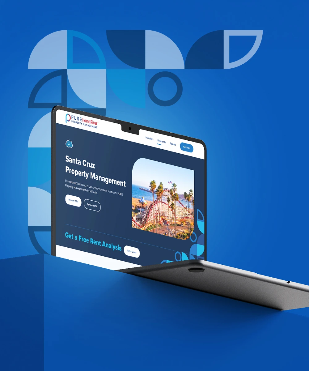 PURE Home River laptop mockup