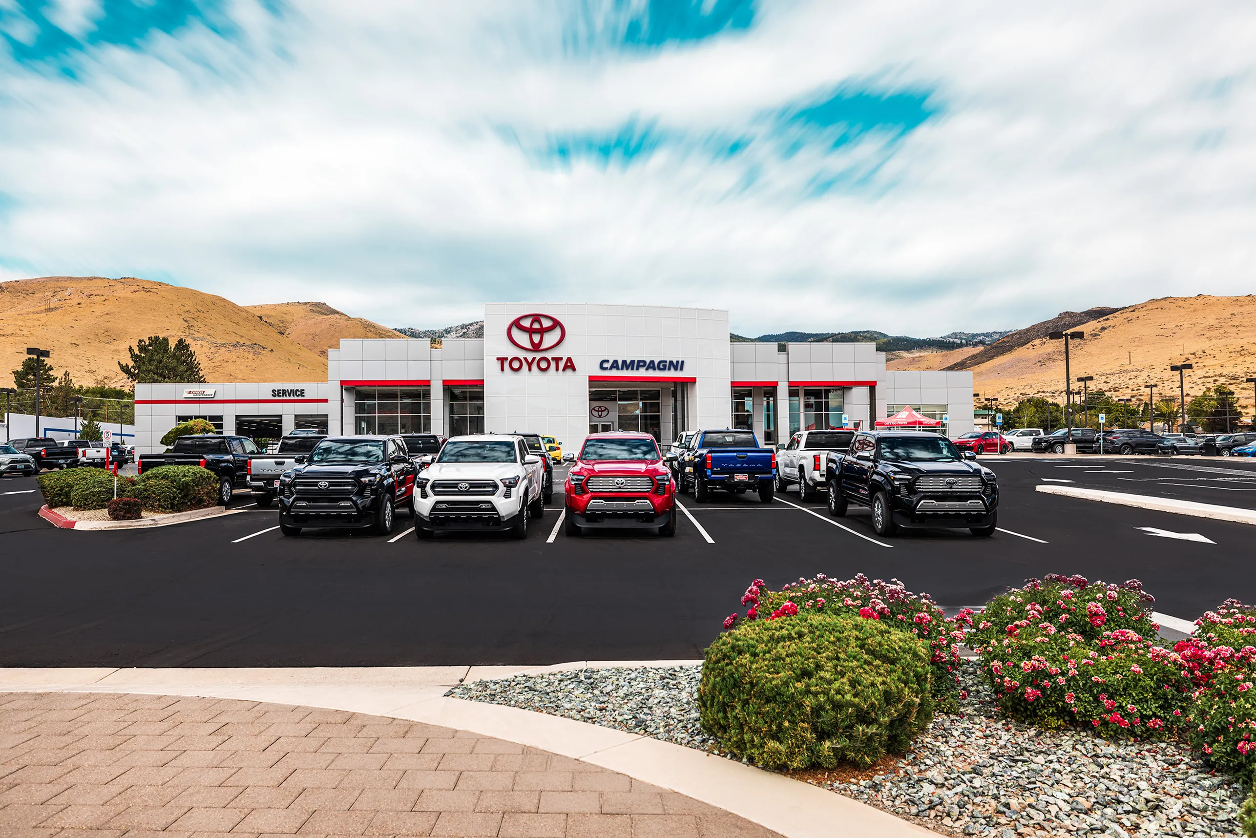 Photograph of the exterior of the Toyota Dealership