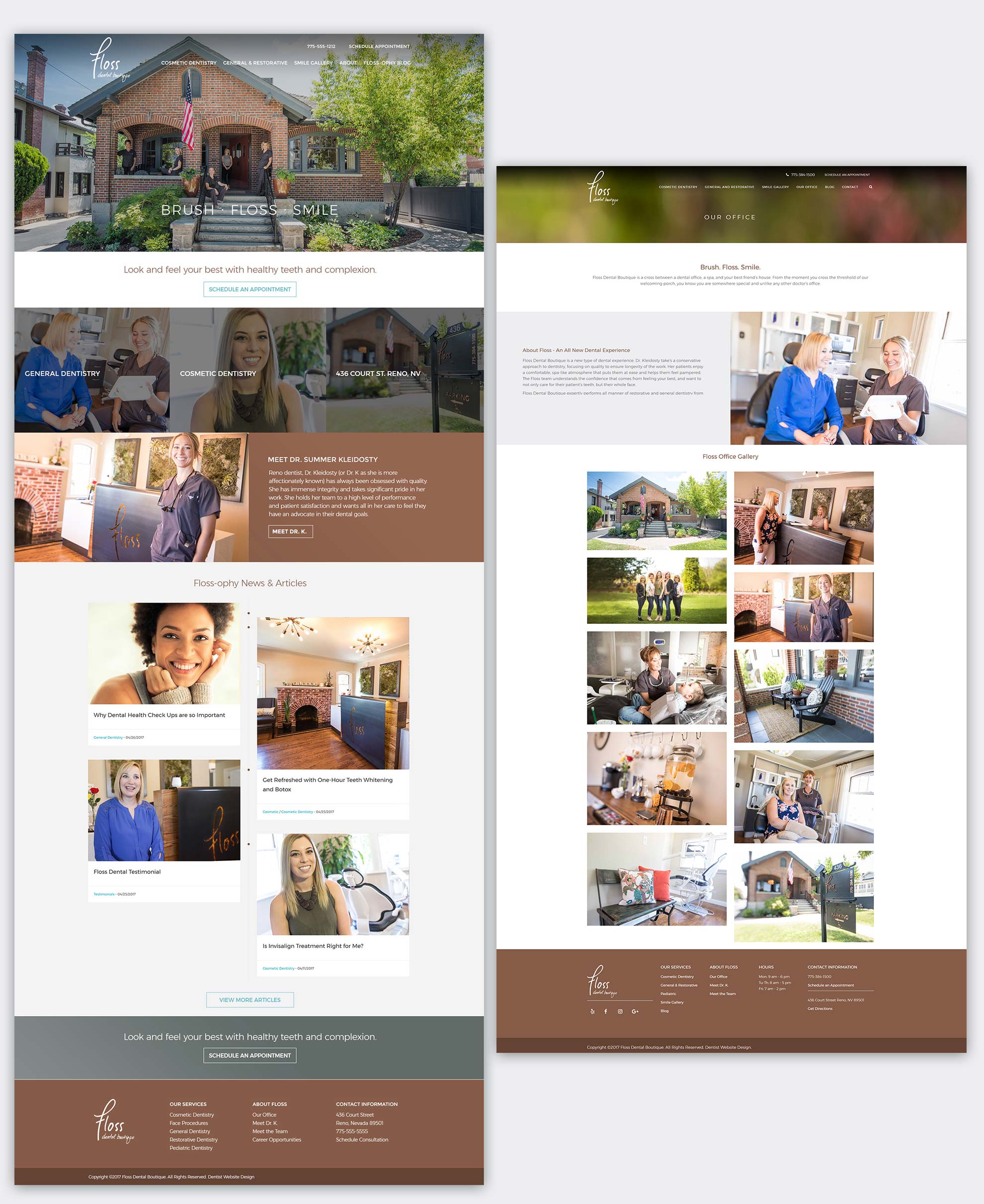 floss-dentist-website-branding