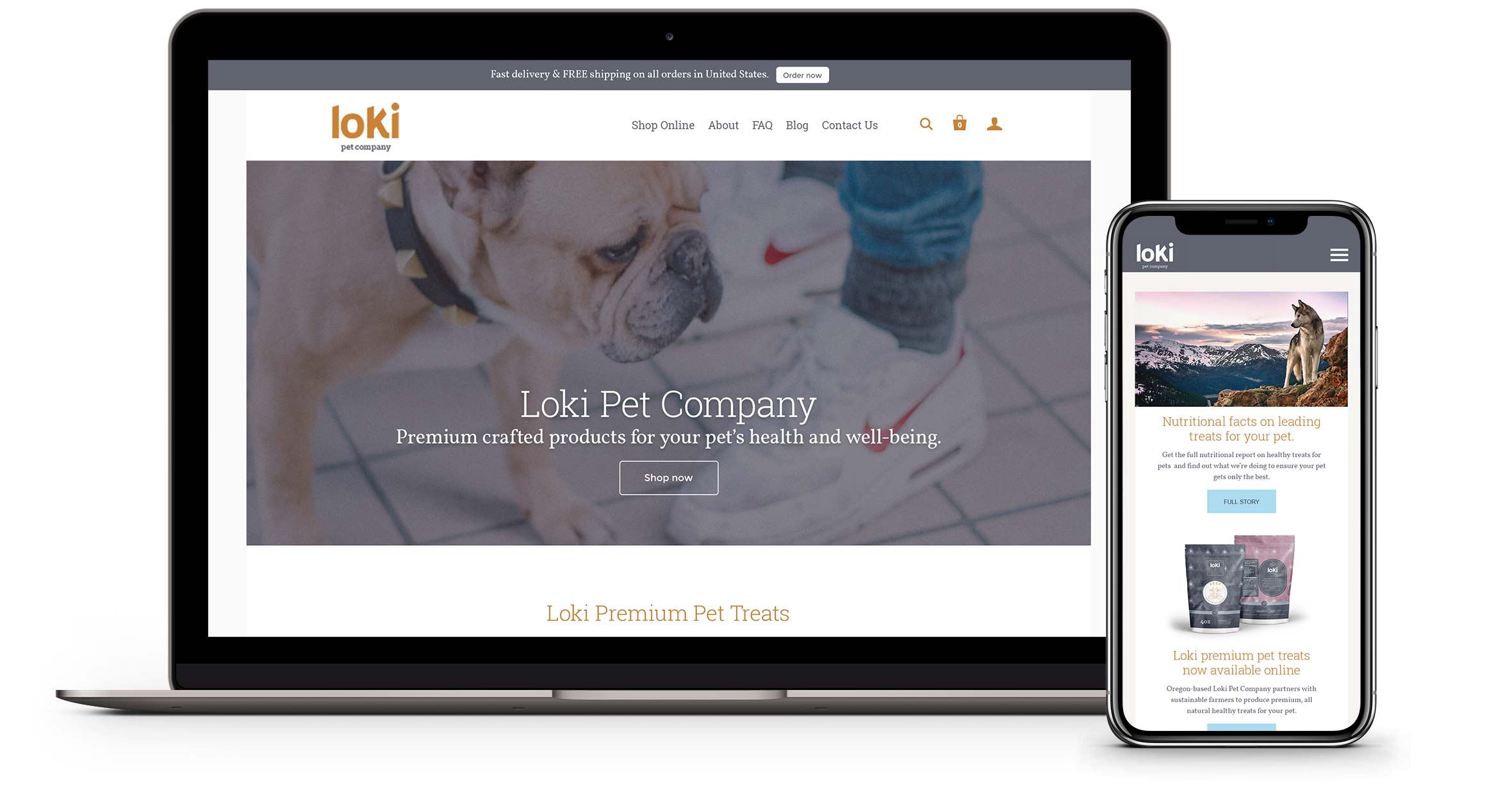 Loki Pet Company website