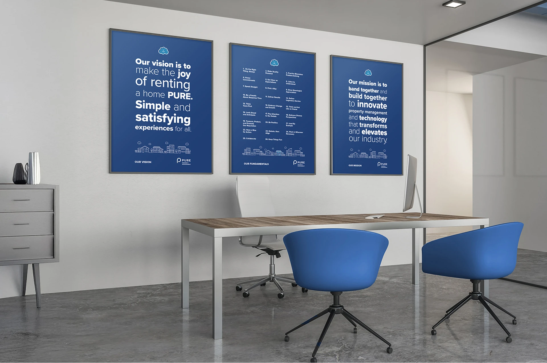 PURE Home River brand imagery